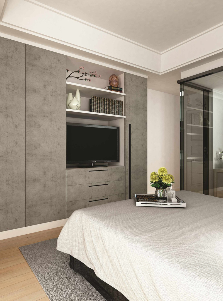 Octolam-1163-Aquino-Grey-Bedroom